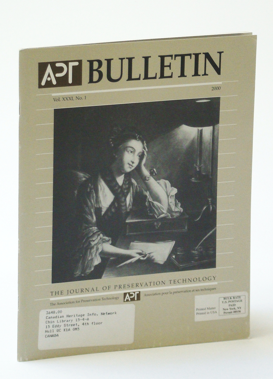 Image for APT Bulletin - The Journal of Preservation Technology, Vol. XXXI, No. 1, 2000 - Lighting Historic House Museums