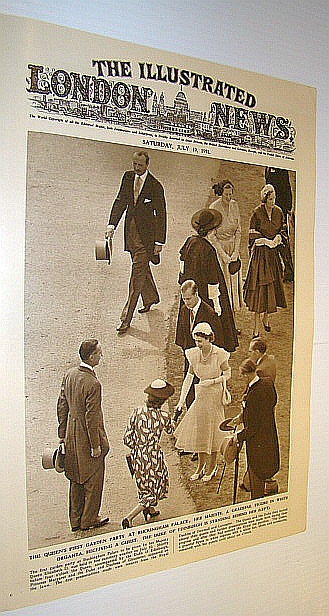 Image for The Illustrated London News (ILN), July 19, 1952 - Cover Photo of The Queen's First Garden Party at Buckingham Palace
