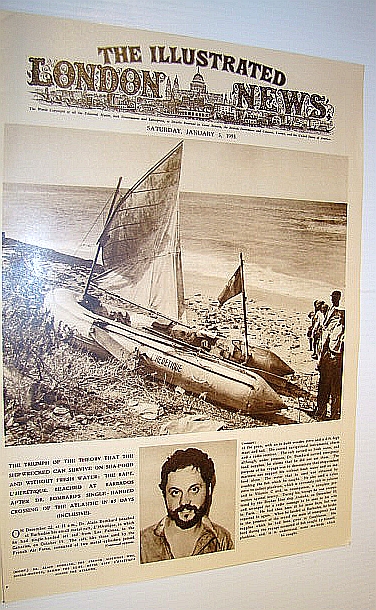 Image for The Illustrated London News (ILN), January 3, 1953 - Cover Photo of Solo Sailor Dr. Alain Bombard / The Champollion Disaster