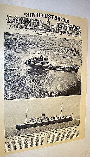 Image for The Illustrated London News (ILN) February 7, 1953 -  Loss of the Car Ferry 'Princess Victoria' / Flooding in England and the Netherlands