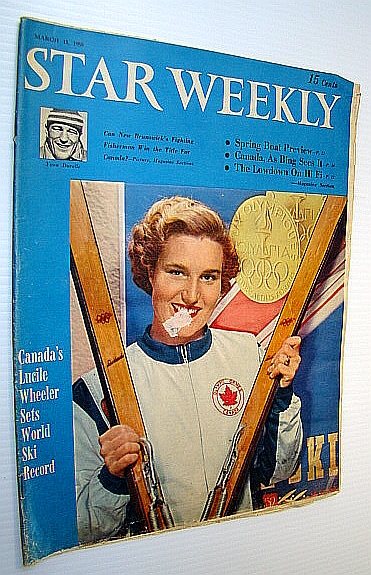 Image for (Toronto) Star Weekly, March 15, 1958 - Cover Photo of Skier Lucile Wheeler
