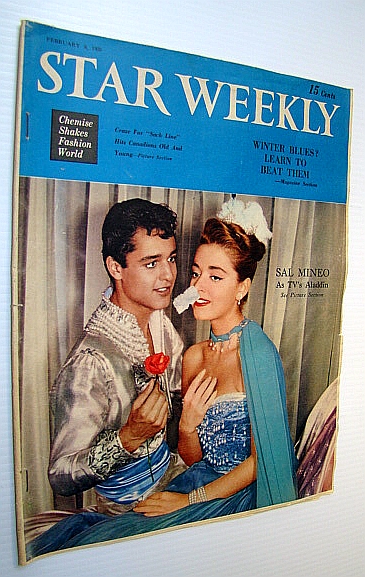 Image for (Toronto) Star Weekly, February 8, 1958 - Bobby Hull Article / Sal Mineo Cover Photo