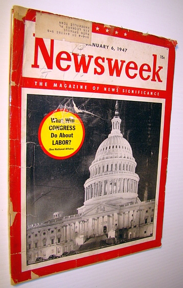 Image for Newsweek - The Magazine of News Significance, January 6, 1947 - Passing of W.C. Fields