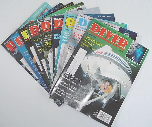 Image for Diver Magazine: 9 Issues from 1988