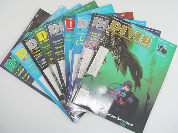 Image for Diver Magazine: 9 Issues from 1992