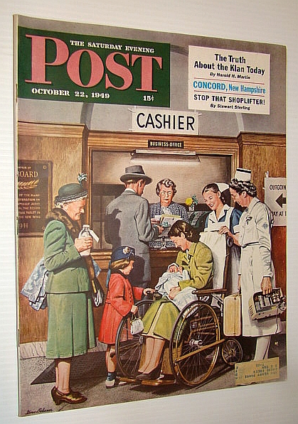Image for The Saturday Evening Post, October 22, 1949 - The Truth About the Ku Klux Klan (KKK) Today / Mr. Technicolor / Concord, New Hampshire
