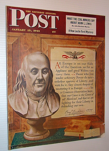 Image for The Saturday Evening Post, January 15, 1949 - What the Coal Miners Say About John L. Lewis / Maurice Duplessis of Quebec