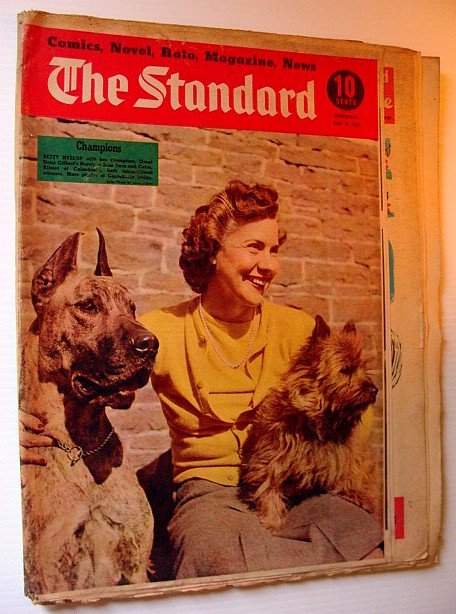 Image for The Standard, 31 May 1947 - Weekly Montreal Pictorial Newspaper - Cover Photo of Betty Hyslop and Her Champion Dogs