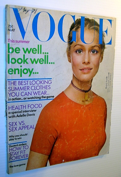 Image for Vogue Magazine (US) May 1971 - Lauren Hutton Cover Photo