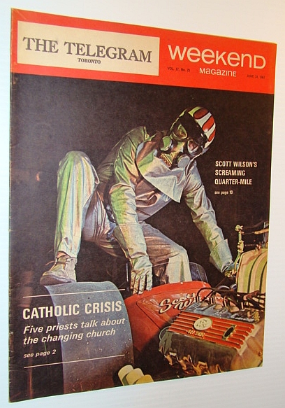 Image for Weekend Magazine, 24 June 1967 (Newspaper Insert) - Drag Racer Scott Wilson Cover Photo