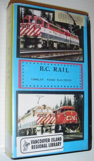 Image for B.C. (British Columbia) Rail - Tumbler Ridge Electrics: 2 Hour VHS Videotape in Case