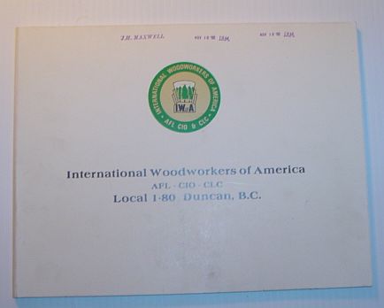Image for International Woodworkers of America, AFL-CIO-CLC, Local 1-80, Duncan B.C.