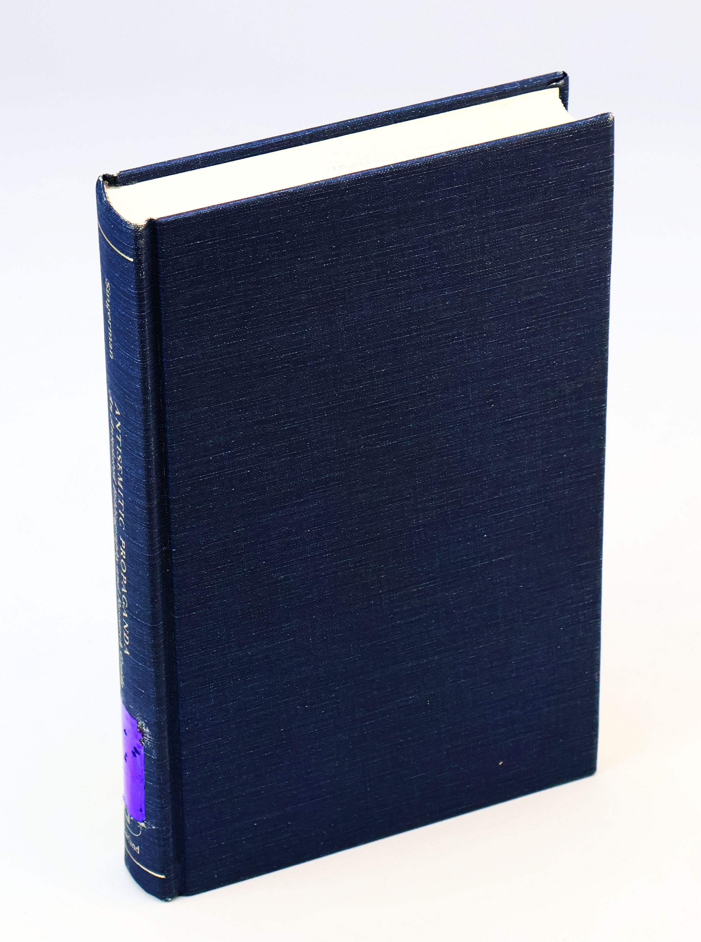 Antisemitic Propaganda - An Annotated Bibliography and Research Guide