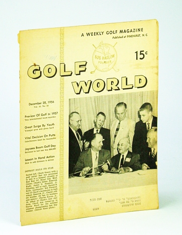 Image for Golf World - A Weekly Golf Magazine, 28 December (Dec.), 1956, Vol. 10, No. 30 - Cover Photo of Detroit Hailing Its Star Chuck Kocsis