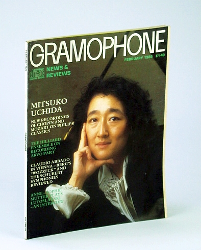 Image for Gramophone Magazine, February (Feb.) 1989 - Mitsuko Uchida Cover Photo