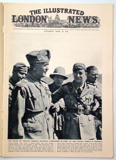 Image for The Illustrated London News, April (Apr.) 18, 1936: Italian Marshall Badoglio Cover Photo / Centrefold Aerial Photo of Vancouver