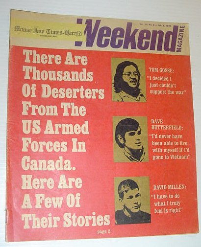 Image for The Moose Jaw Times-Herald Weekend Magazine, February 7, 1970 *STORIES OF AMERICAN DRAFT DODGERS IN CANADA*
