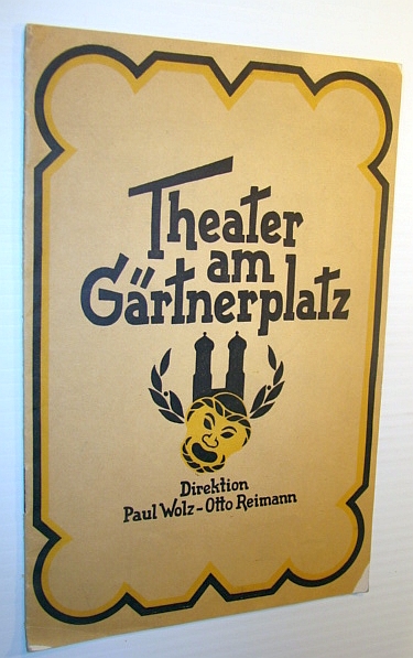 Image for Theater Zeitung, August 1934, Nummer 15 - Theater am Gartnerplatz - Paganini Theatre Program