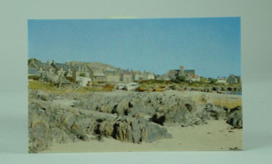 Image for Color (Colour) Photo Postcard of the Isle of Iona, Showing Argyll Hotel , Abbey and Bishop's House