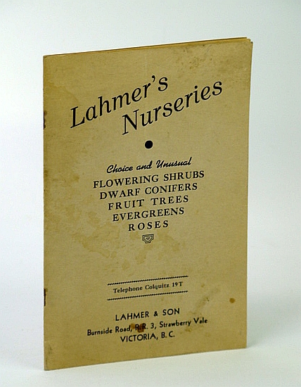Image for Lahmer's Nurseries - Vintage Plant Catalogue