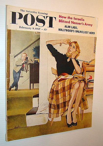 Image for The Saturday Evening Post, February 9, 1957 - How the Israelis Blitzed Nasser's Army / Jamestown Restoration / Alan Ladd / Kitimat, British Columbia