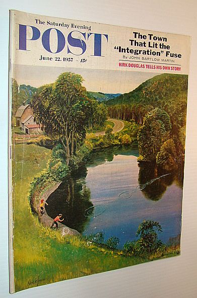 Image for The Saturday Evening Post, June 22, 1957 - Kirk Douglas Tells His Story / Summerton, South Carolina - "Where All The Trouble Started"