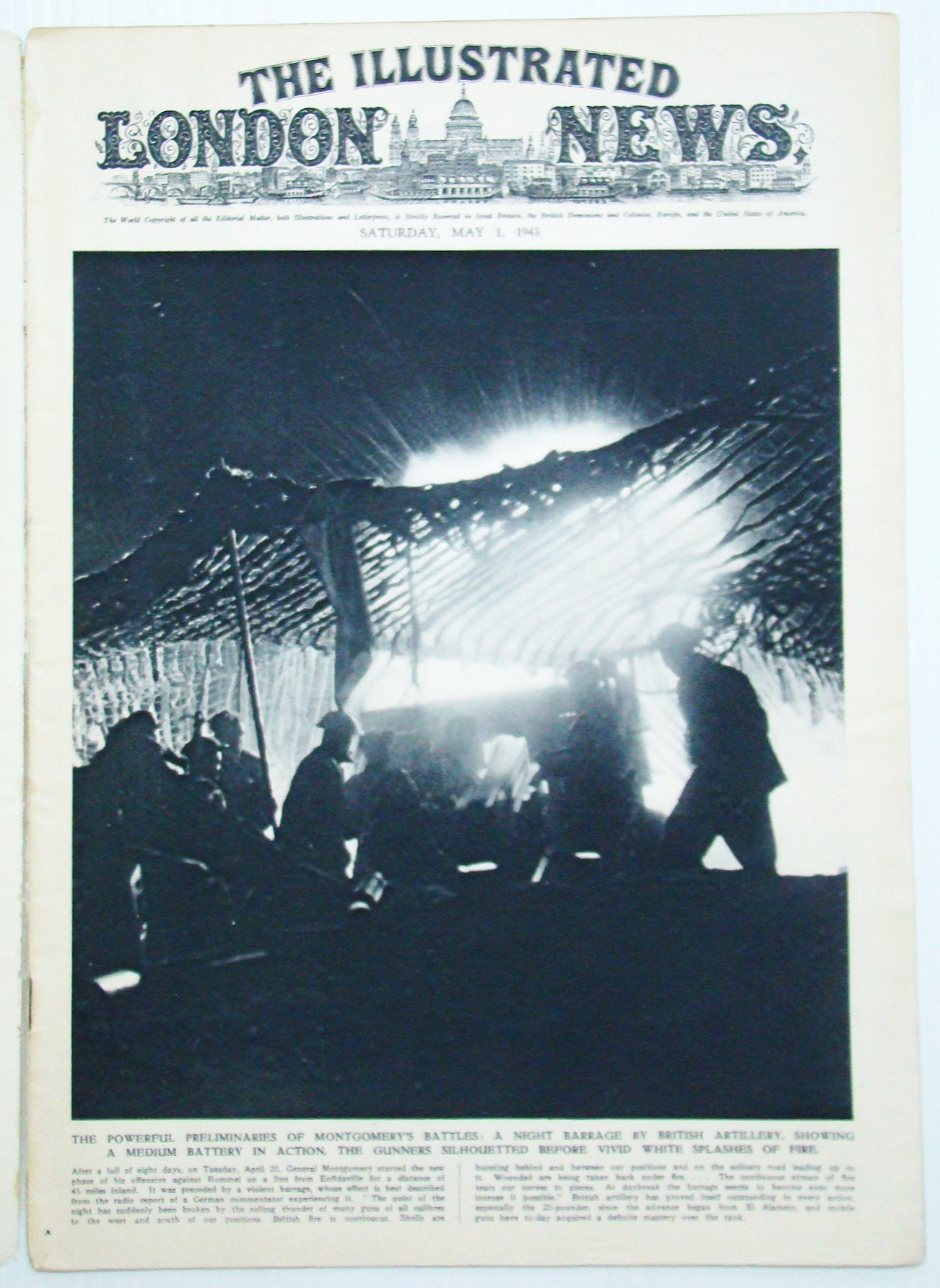 Image for The Illustrated London News (ILN), May 1, 1943 - The Junkers 52 / The Amphibious Jeep / "The Sacred Brigade" of Thebes