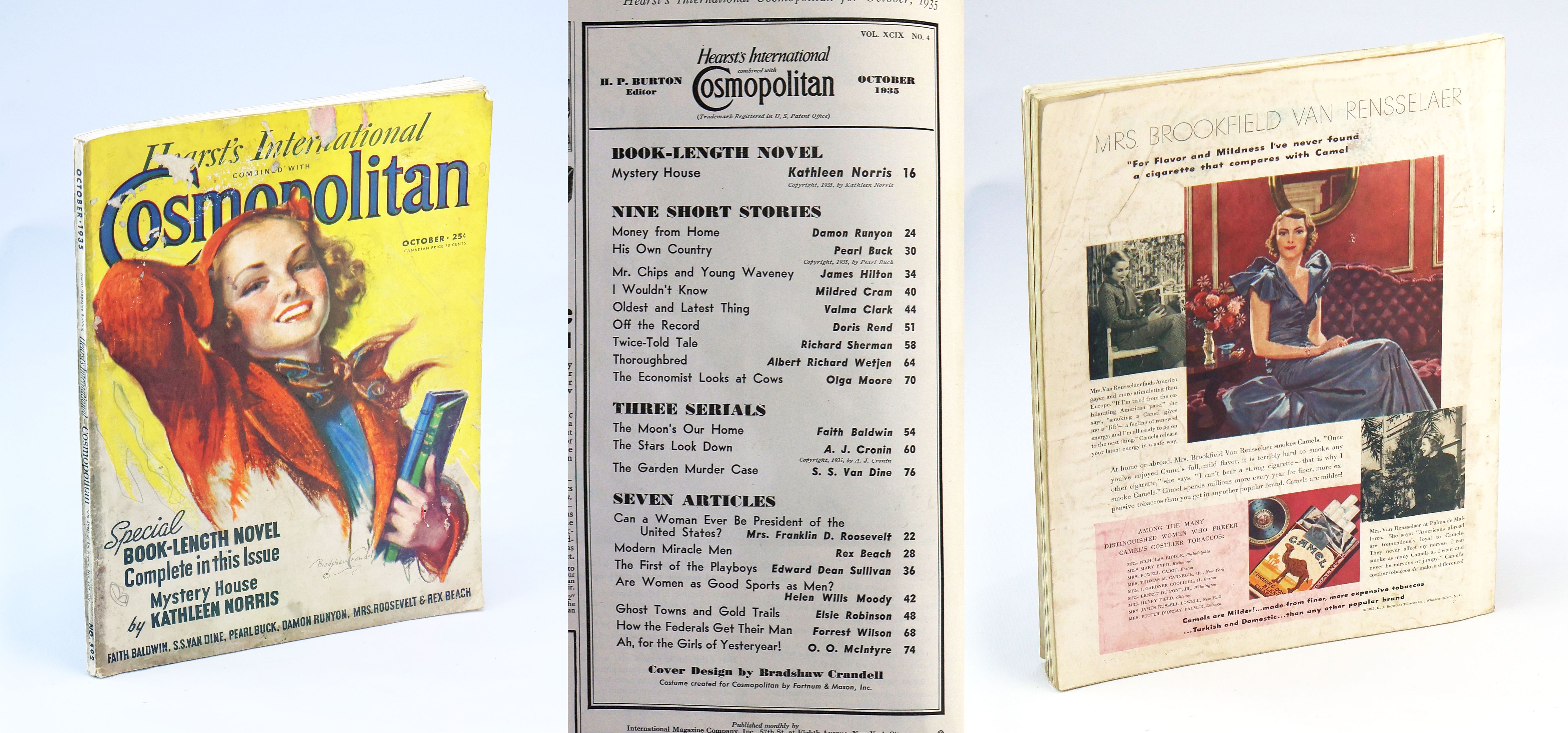 Hearst's International Combined with Cosmopolitan [Magazine], Vol. XCIX, No. 4, October, 1935 - Featuring Book-Length Novel 'Mystery House' by Kathleen Norris
