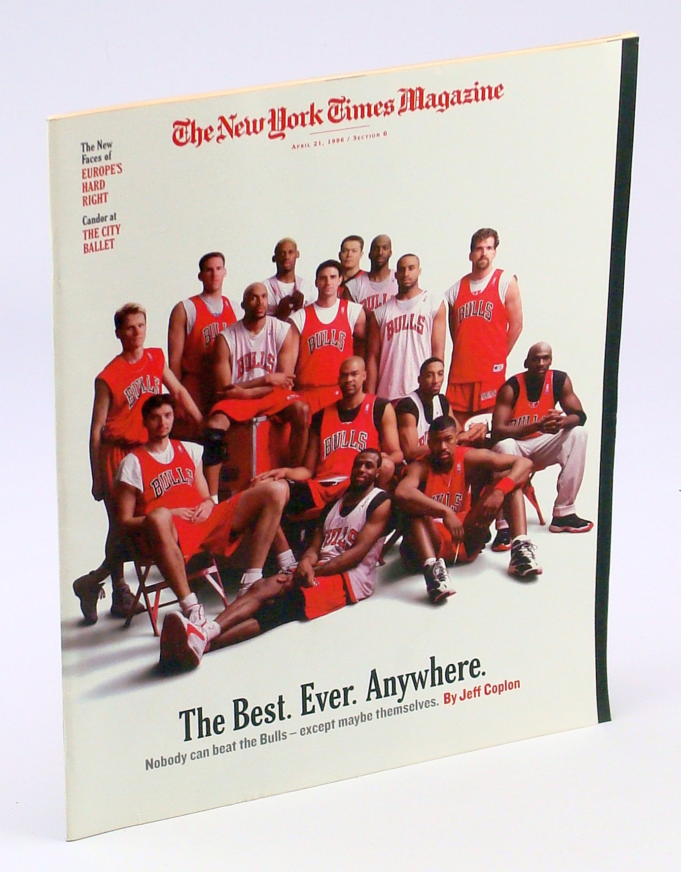 Image for The New York Times Magazine, April 21, 1996: Cover Photo of the Chicago Bulls, "The Best. Ever. Anywhere."