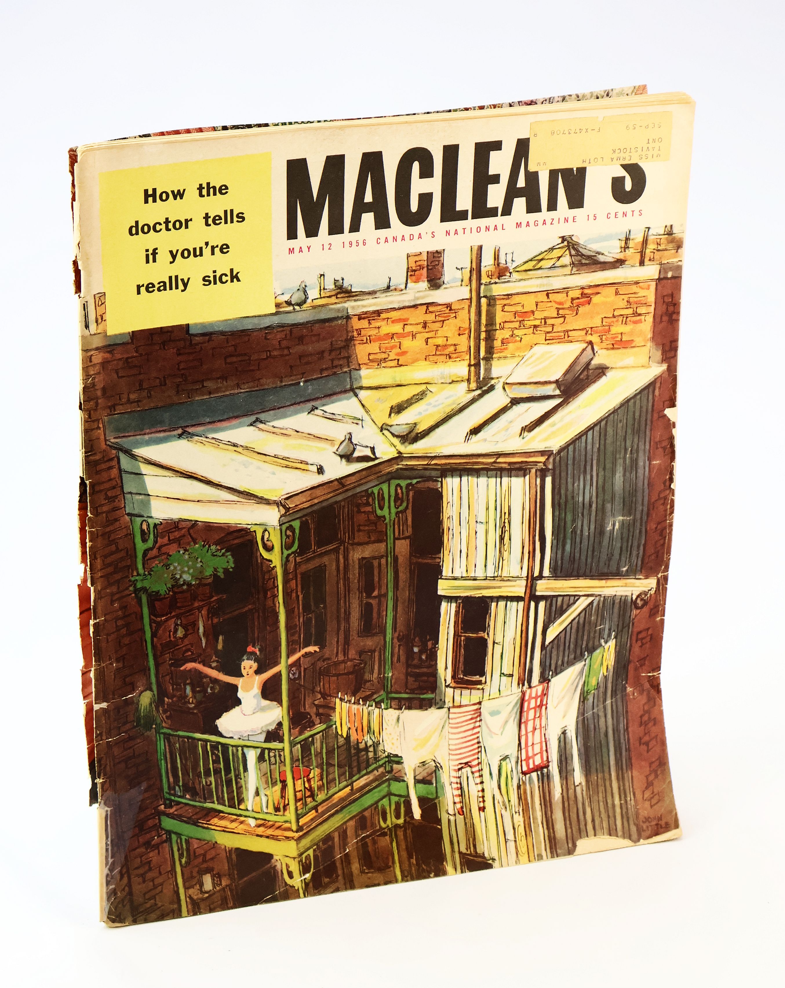 Image for Maclean's - Canada's National Magazine - May 12, 1956, Volume 69, Number 10 - Golf Wife Moreen Balding / Christpher Plummer Maclean's - Canada's National Magazine - May 12, 1956, Volume 69, Number 10 - Golf Wife Moreen Balding / Christpher Plummer