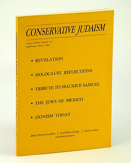 Image for Conservative Judaism, Fall-Winter 1976-77 (1976-1977) - Tribute to Maurice Samuel