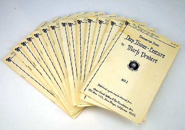 Image for Transcript From Deep Trance-Lecture: Complete Set in 14 (Fourteen) Booklets