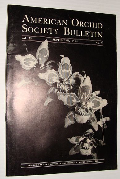 Image for American Orchid Society Bulletin Vol. 23 September, 1954 No. 9