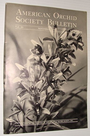 Image for American Orchid Society Bulletin Vol. 23 November, 1954 No. 11