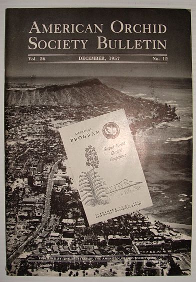 Image for American Orchid Society Bulletin Vol. 26 December, 1957 No. 12