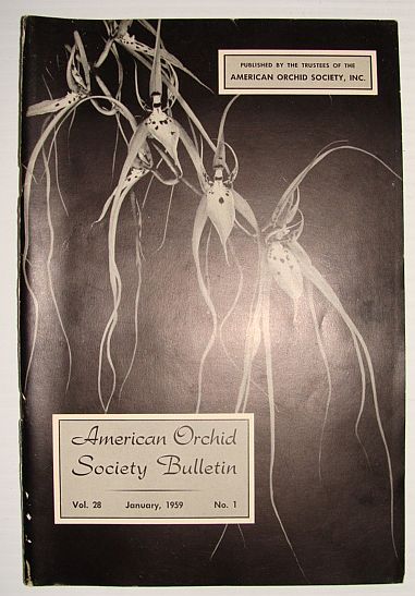 Image for American Orchid Society Bulletin Vol. 28 January, 1959 No. 1