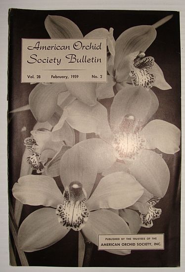 Image for American Orchid Society Bulletin Vol. 28 February, 1959 No. 2
