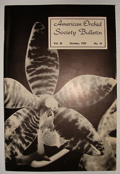 Image for American Orchid Society Bulletin Vol. 28 October, 1959 No. 10