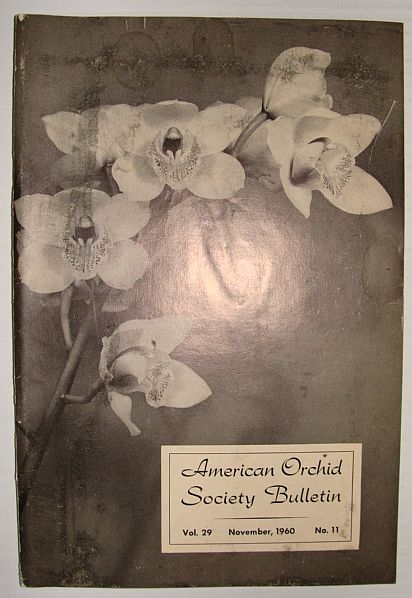 Image for American Orchid Society Bulletin Vol. 29 November, 1960 No. 11