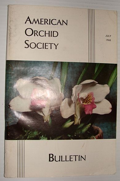 Image for American Orchid Society Bulletin Vol. 34 July, 1965 No. 7