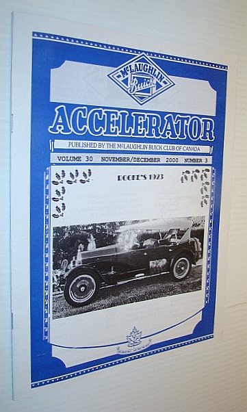 Image for Accelerator, November/December 2000, Volume 30, Number 3 - Publication of the McLaughlin Buick Club of Canada