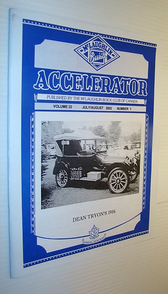 Image for Accelerator, July/August 2002, Volume 32, Number 1 - Publication of the McLaughlin Buick Club of Canada