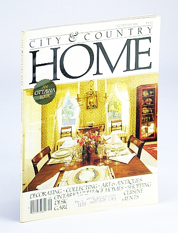 Image for City and Country Home Magazine, September (Sept.) 1986 - An Ottawa Tour / Coco Chanel