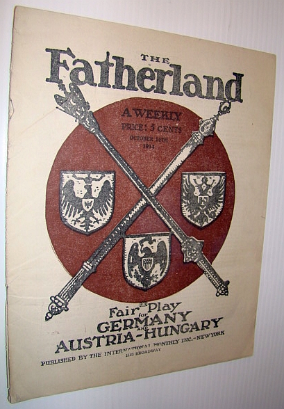 Image for The Fatherland - Fair Play for Germany and Austria-Hungary, October 14, 1914