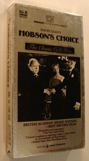 Image for Hobson's Choice - VHS Movie Tape with Case