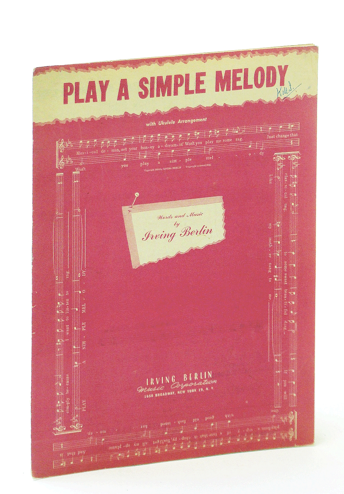 Image for Sheet Music Play A Simple Melody Irving Berlin 9