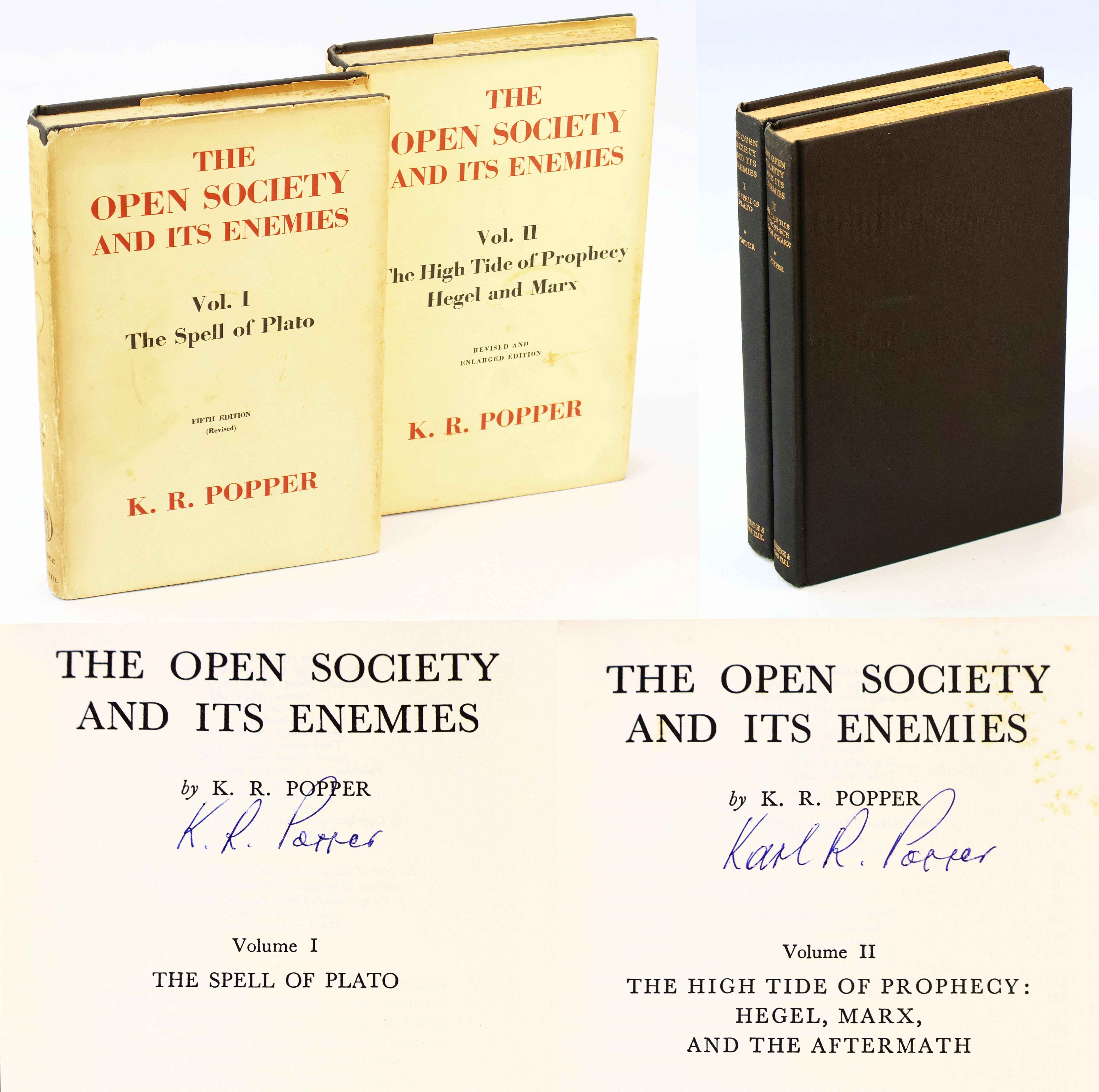 The Open Society And Its Enemies: Vol. I The Spell Of Plato, Vol 2 The High Tide Of Prophecy - Hegel, Marx, And The Aftermath