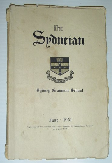 Image for The Sydneian, June 1951 - Sydney (Australia) Grammar School