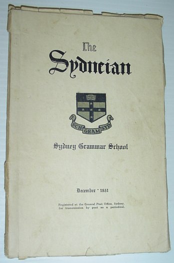Image for The Sydneian, December 1951 - Sydney (Australia) Grammar School