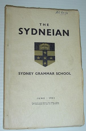 Image for The Sydneian, June 1953 - Sydney (Australia) Grammar School
